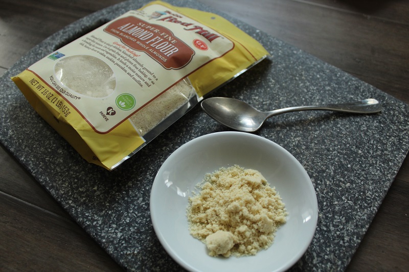 A bowl of almond flour.