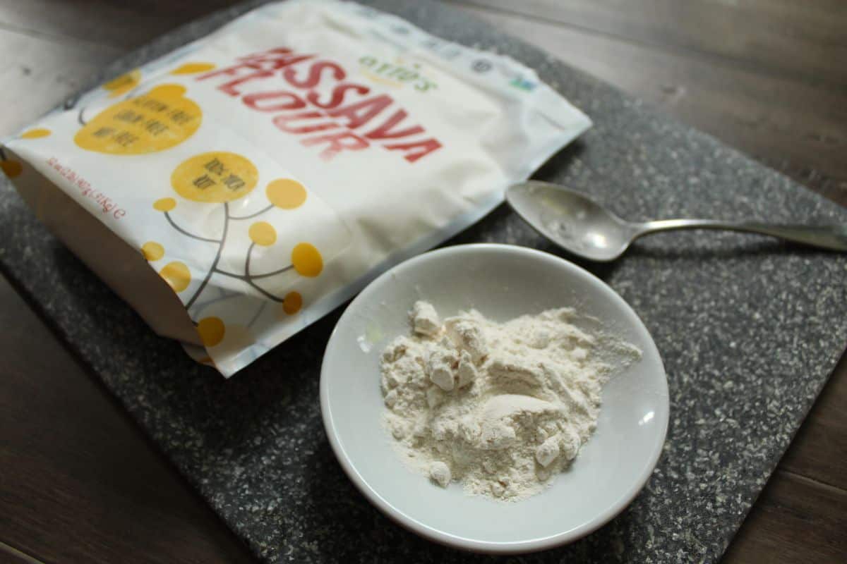 a pack of low histamine cassava flour.