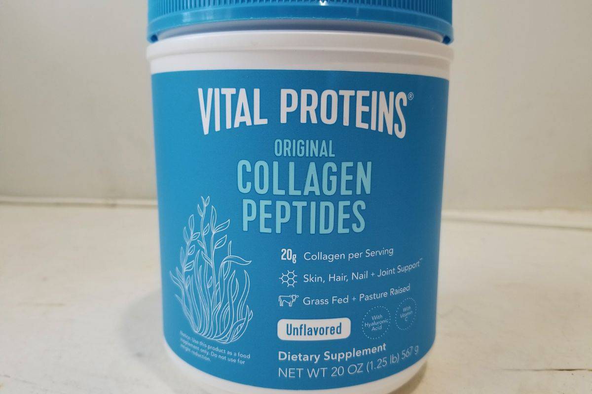collagen peptides AKA collagen powder.