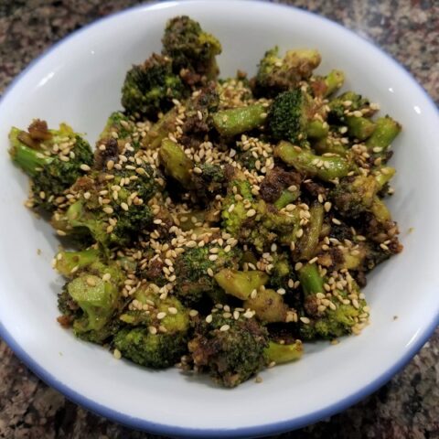 Garlic Tahini Broccoli Stir-Fry (Vegan)