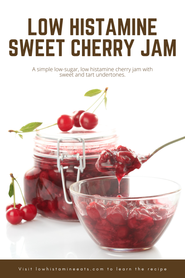 Sweet Cherry Jam (Low Histamine, No Pectin)