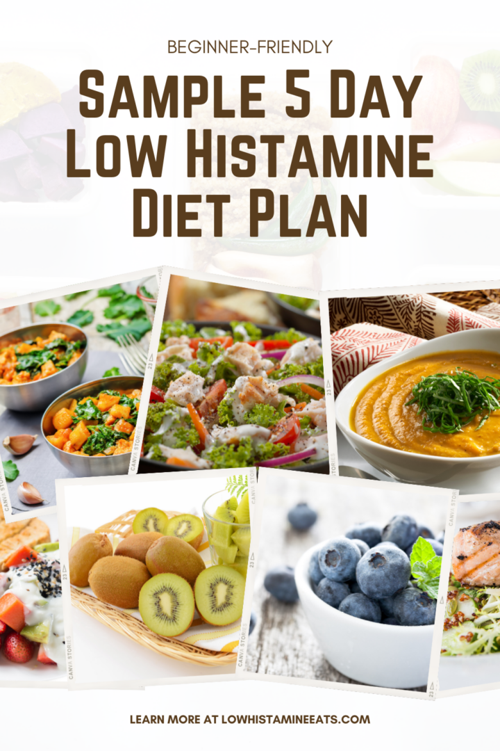 Sample 5 Day Low Histamine Diet Plan (For Beginners)