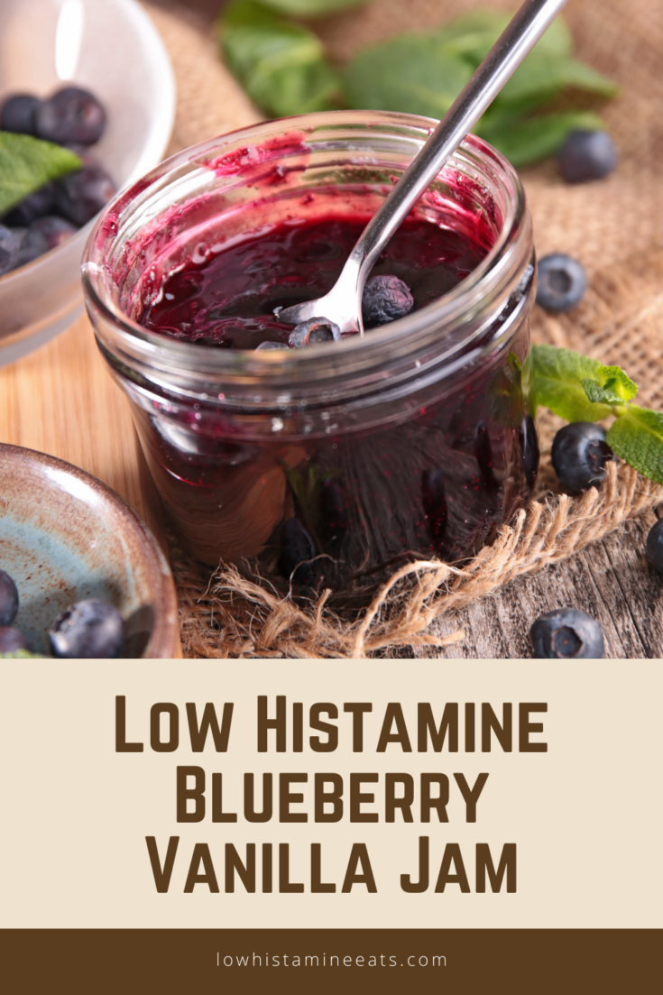 Simple Vanilla Blueberry Jam (Low Histamine, No Pectin)