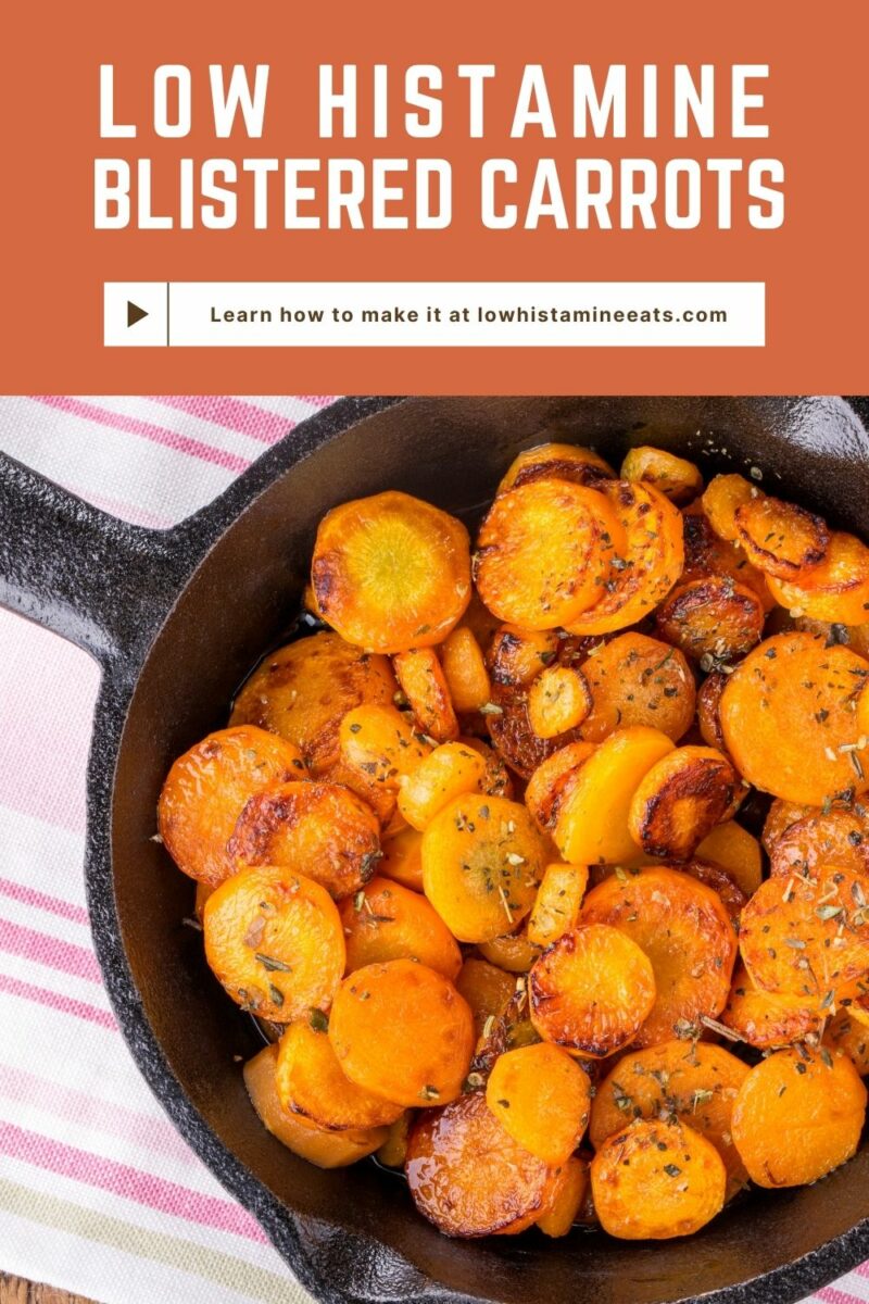 Simple Blistered Carrots (Low Histamine, Paleo)