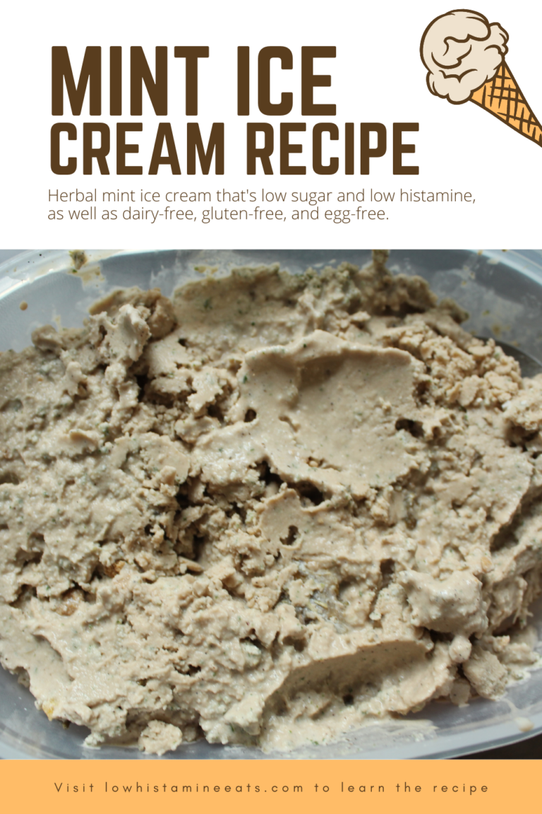 Low Histamine Ice Cream Recipe (Mint Crunch)