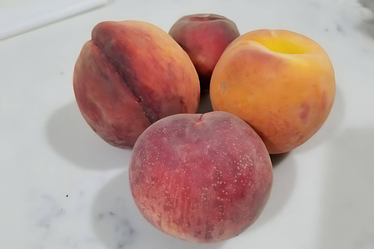 Fresh local peaches.