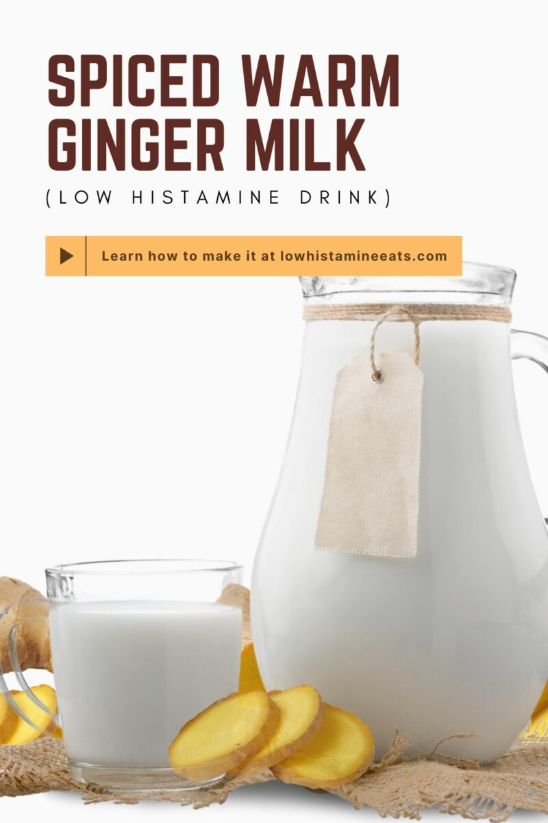 Spiced Honey Ginger Milk (Low Histamine Drink)