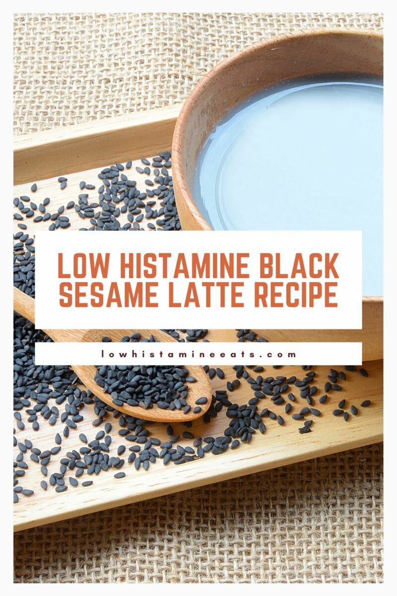Black Sesame Latte Recipe (Low Histamine, Vegan Option)