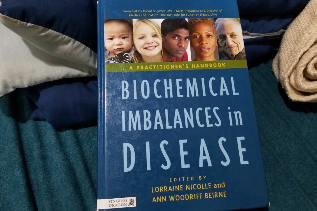 a book titled "Biochemical Imbalances in Disease".