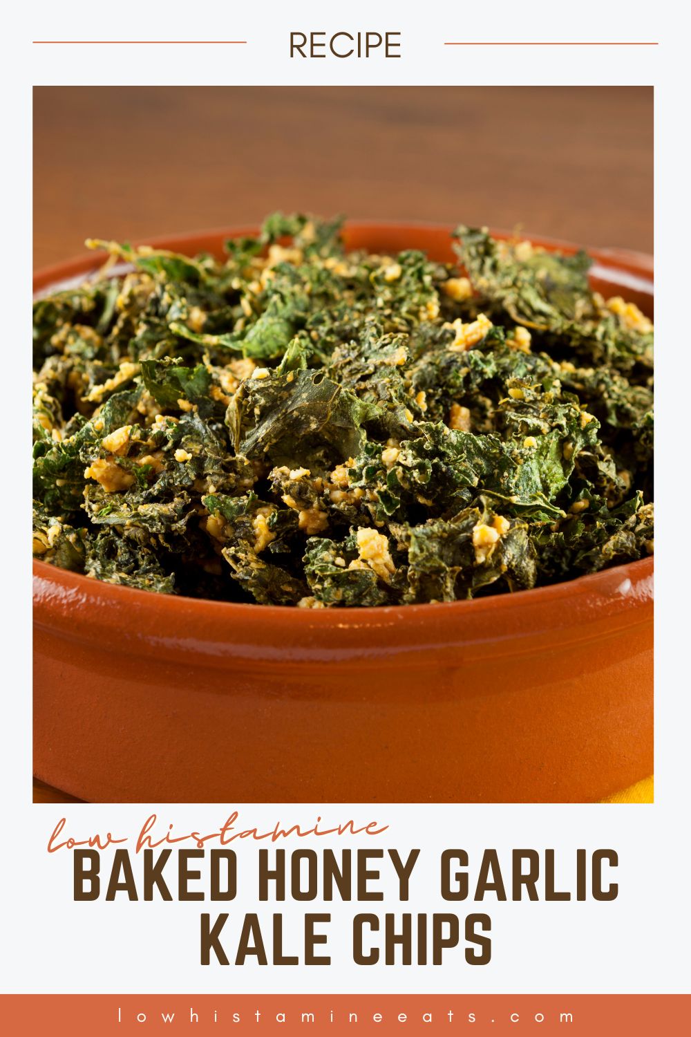 Baked Honey Garlic Kale Chips (Low Histamine, Low Oxalate)