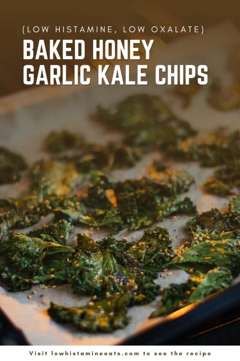 Baked Honey Garlic Kale Chips (Low Histamine, Low Oxalate)