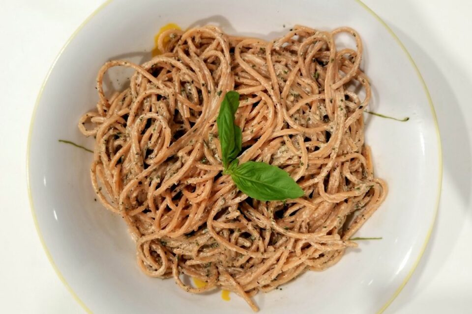Garlic Herb Tahini Pasta Sauce (No Lemon, KetoFriendly)