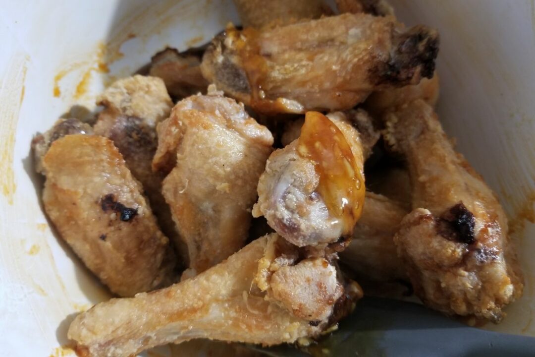 GlutenFree Honey Garlic Chicken Wings (Air Fryer, From Frozen)