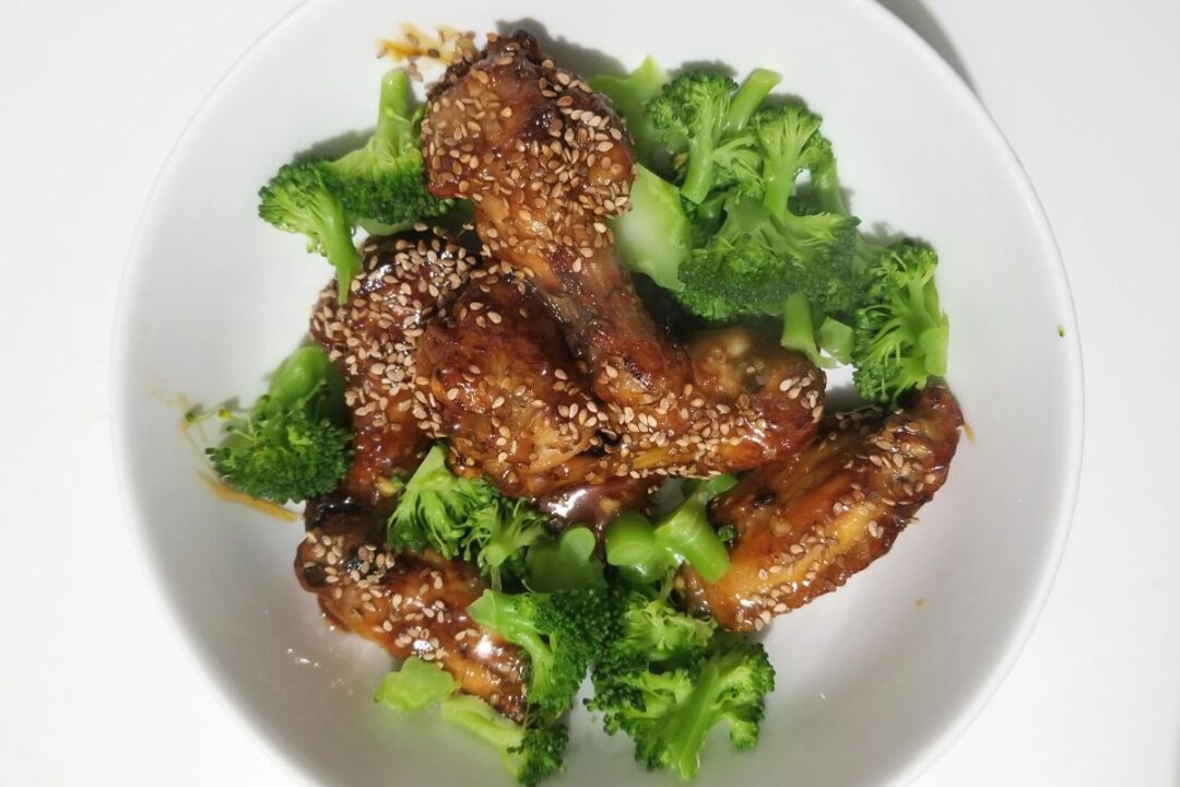 GlutenFree Honey Garlic Chicken Wings (Air Fryer, From Frozen)