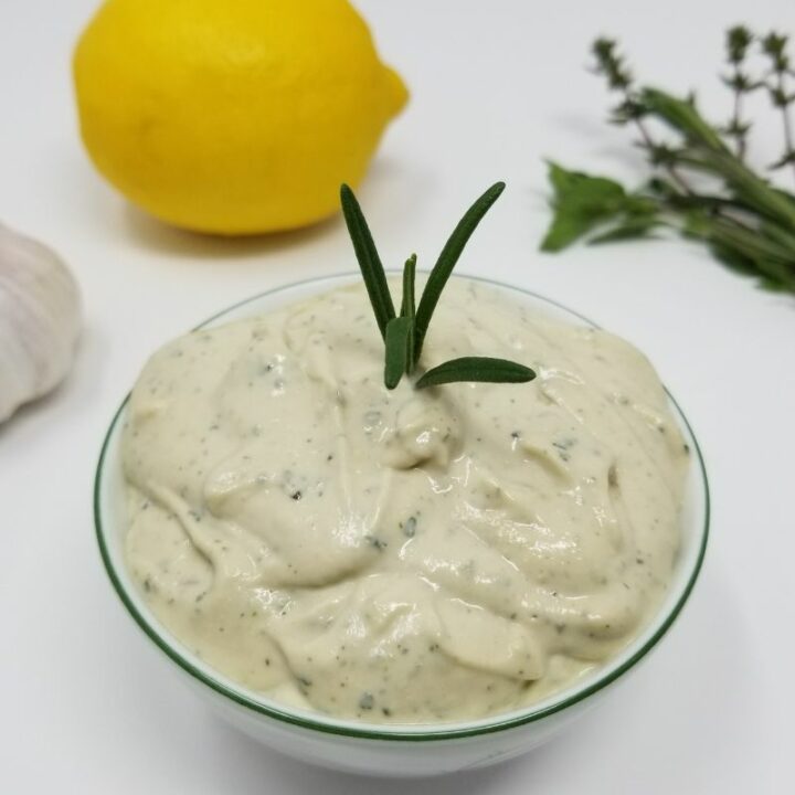 Vegan Lemon Herb Tahini Sauce (Cava Copycat)