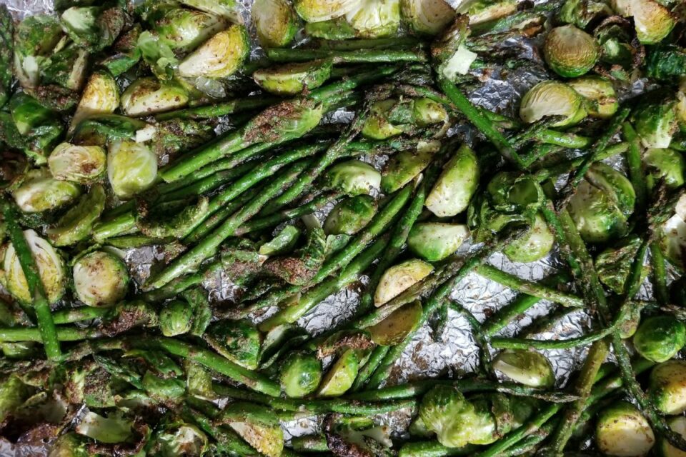 Quick Roasted Asparagus & Brussels Sprouts (No Vinegar) Low Histamine