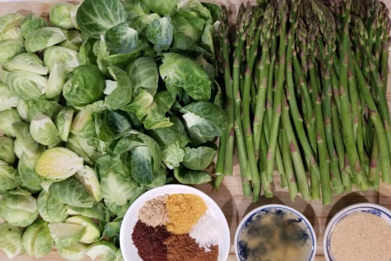Quick Roasted Asparagus & Brussels Sprouts (No Vinegar) Low Histamine Eats