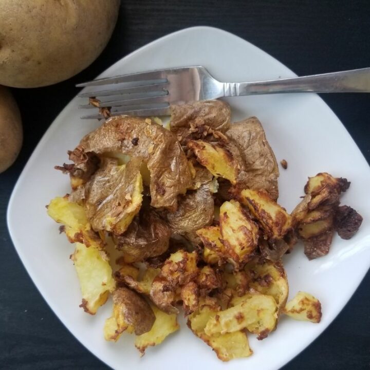 Air Fryer Smashed Potatoes (With Large Potatoes)