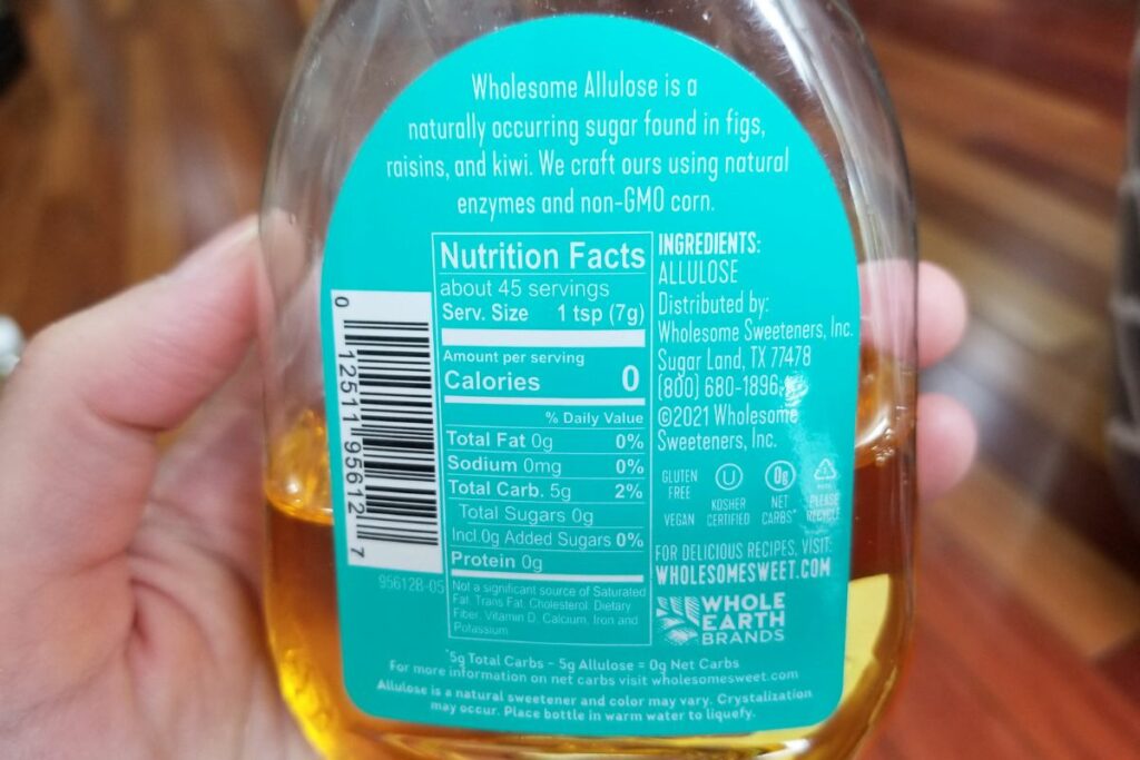 Lavender syrup nutrition facts. 