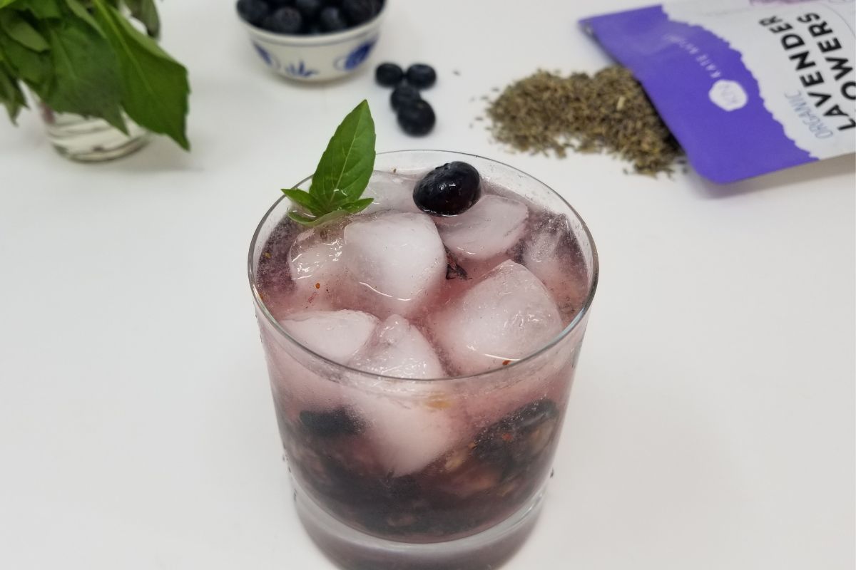 Sparkling Blueberry Ginger Mocktail - Minimalist Baker Recipes