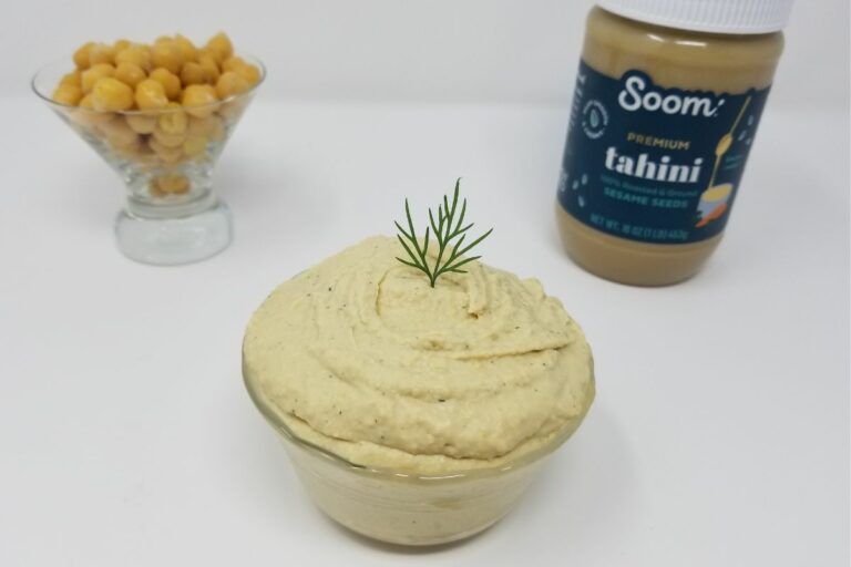 How to Make Hummus Without Garlic (Lemon Dill Flavor)