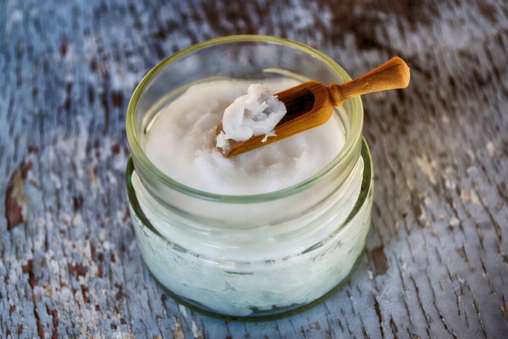 A jar of coconut cream.