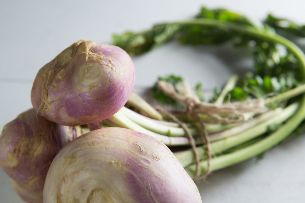 Tied turnips.