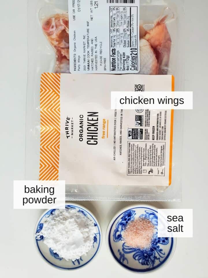 GF Crispy Air Fryer Chicken Wings (Baking Powder Trick) | Low Histamine