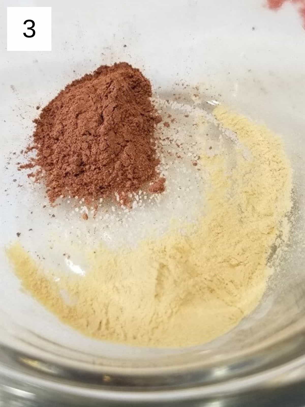 monk fruit, hibiscus powder, and pinch of salt in a glass container.