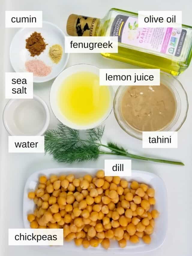 How to Make Hummus Without Garlic (Lemon Dill Flavor) Low Histamine Eats
