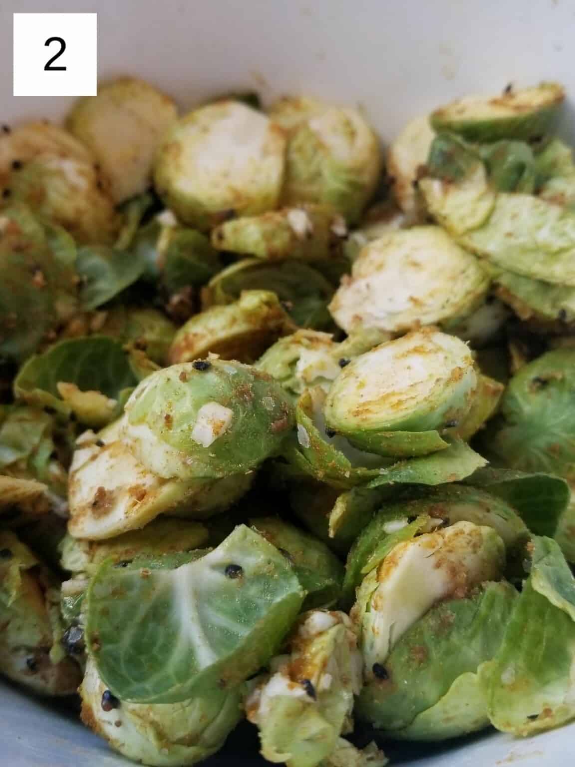 Baked CurrySpiced Indian Brussels Sprouts (Vegan, Paleo) Low