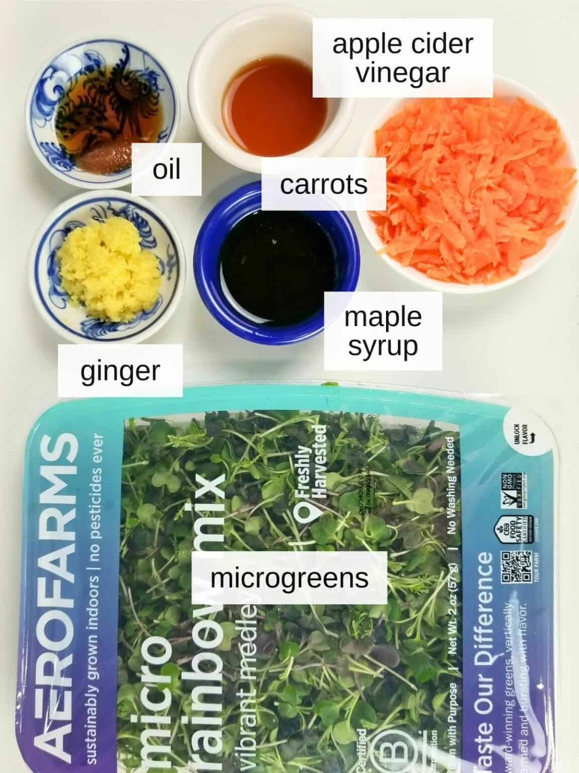 Easy Microgreen Salad With Fresh Ginger Dressing Low Histamine Eats