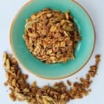 spiced granola in a bowl.