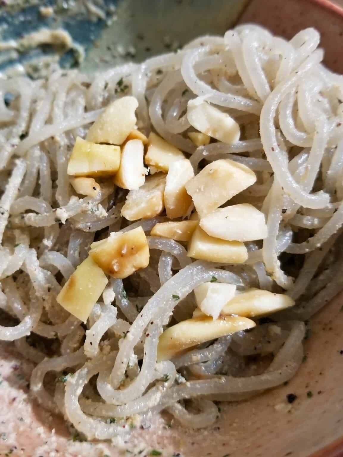 Garlic Herb Tahini Pasta Sauce (No Lemon, KetoFriendly) Low
