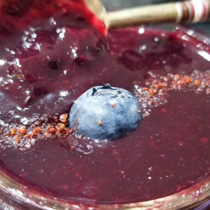 Easy Vanilla Blueberry Jam (No Pectin)