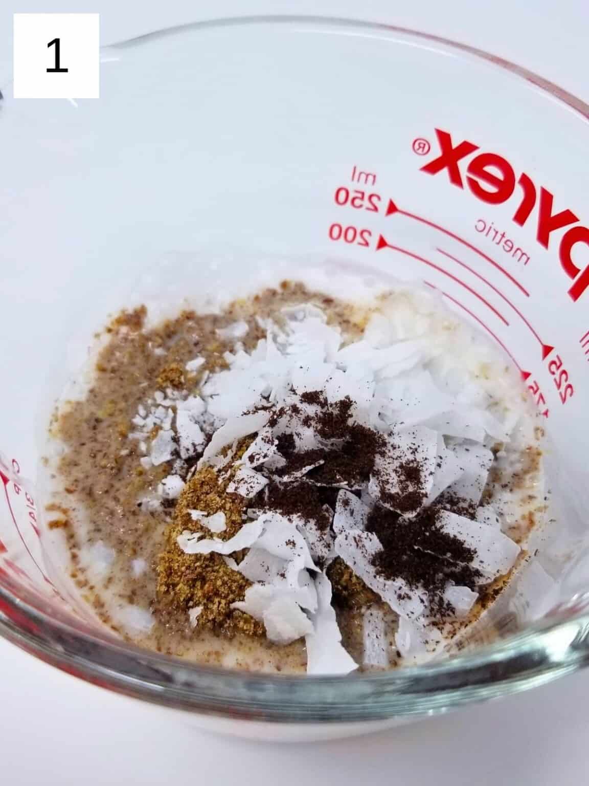 Vanilla Coconut Flax Seed Pudding (Vegan, GrainFree Dessert) Low