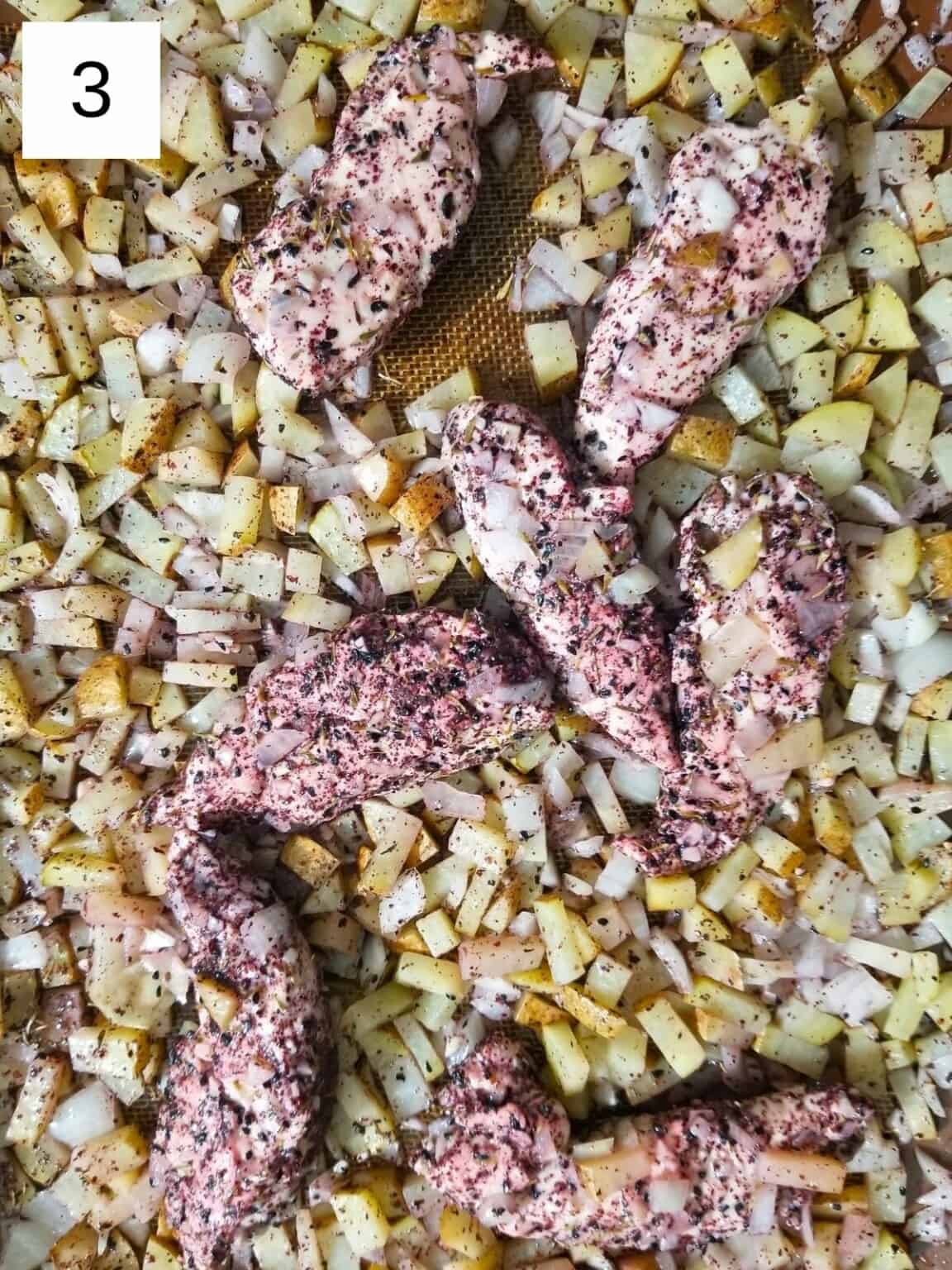 Onion & Sumac Chicken with Potatoes (Sheetpan Recipe) Low Histamine Eats