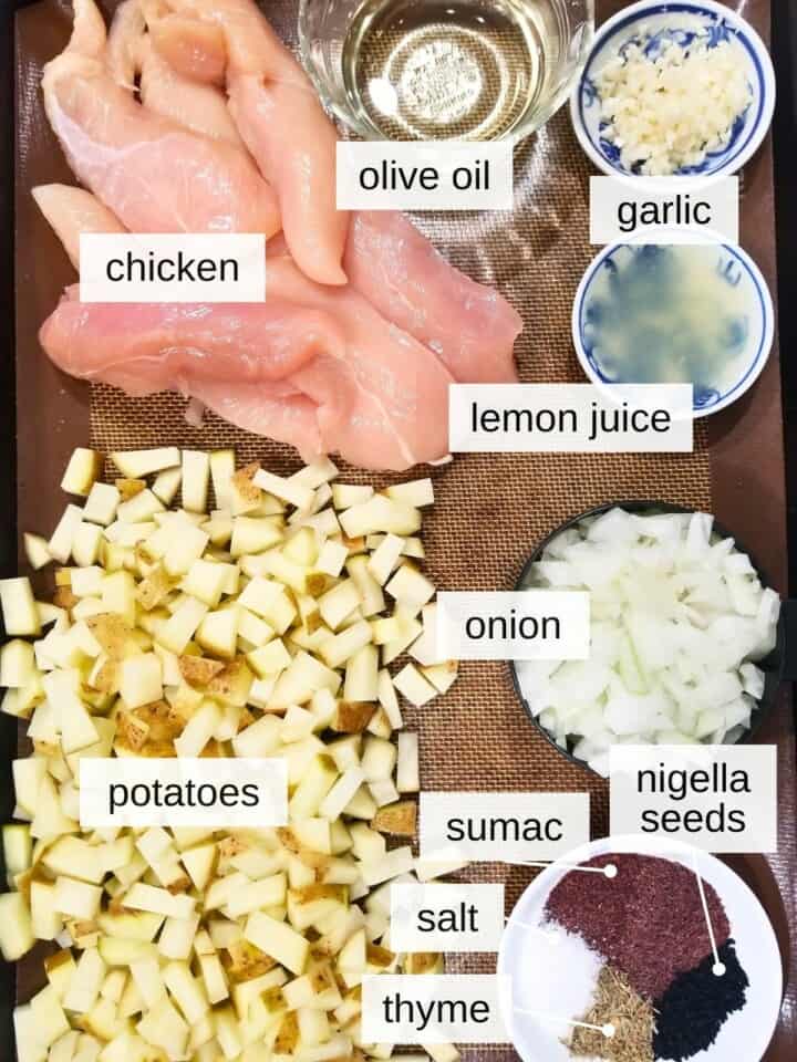 Onion & Sumac Chicken with Potatoes (Sheetpan Recipe) Low Histamine Eats