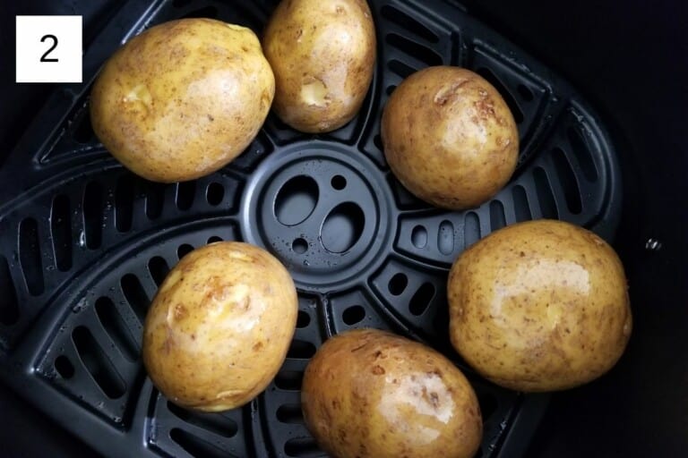 Crispy Garlic Smashed Potatoes (Air Fryer Instructions) Low Histamine
