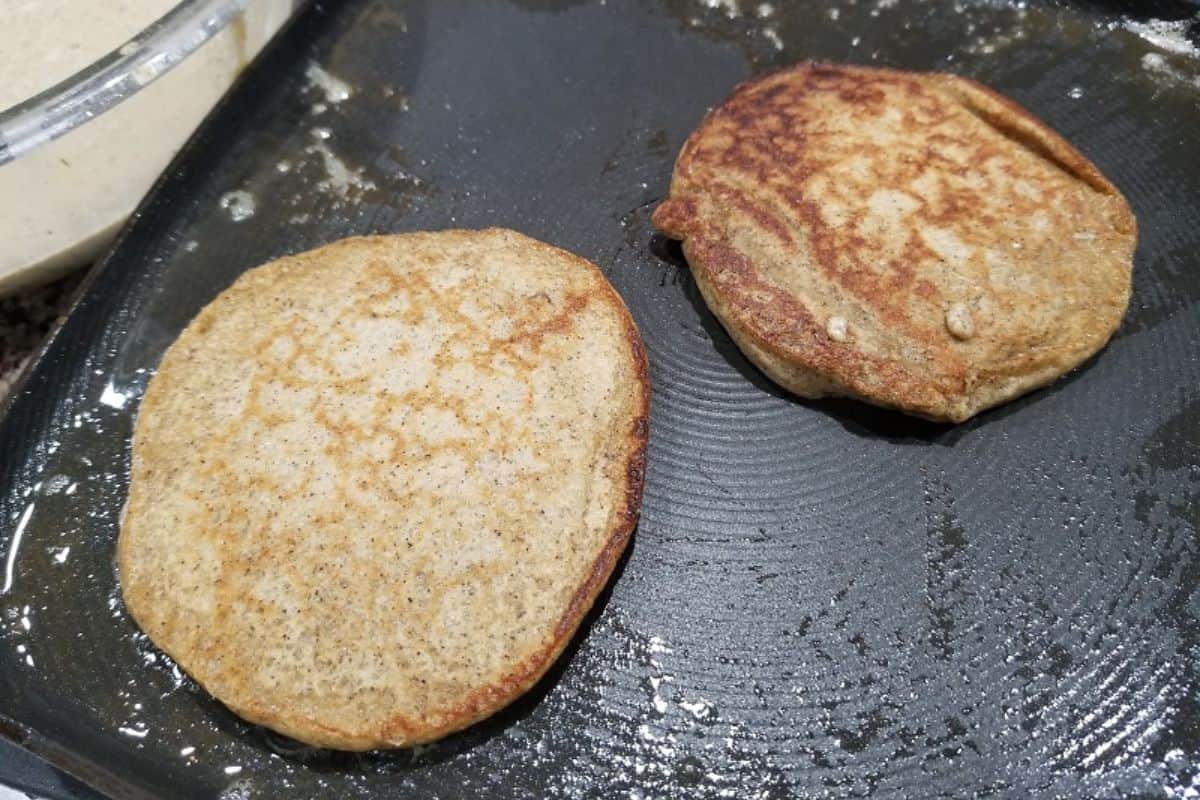 freshly cooked gluten-free pancakes.