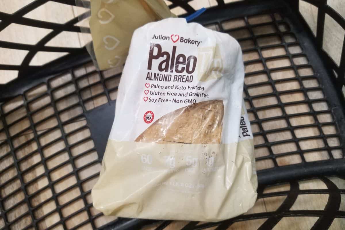 paleo almond bread from Julian Bakery.