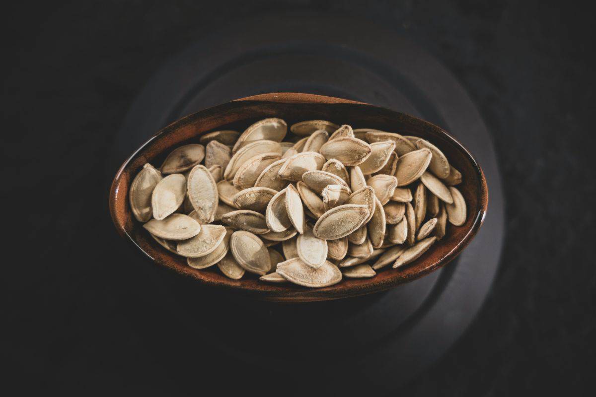 fresh and delicious pumpkin seeds.