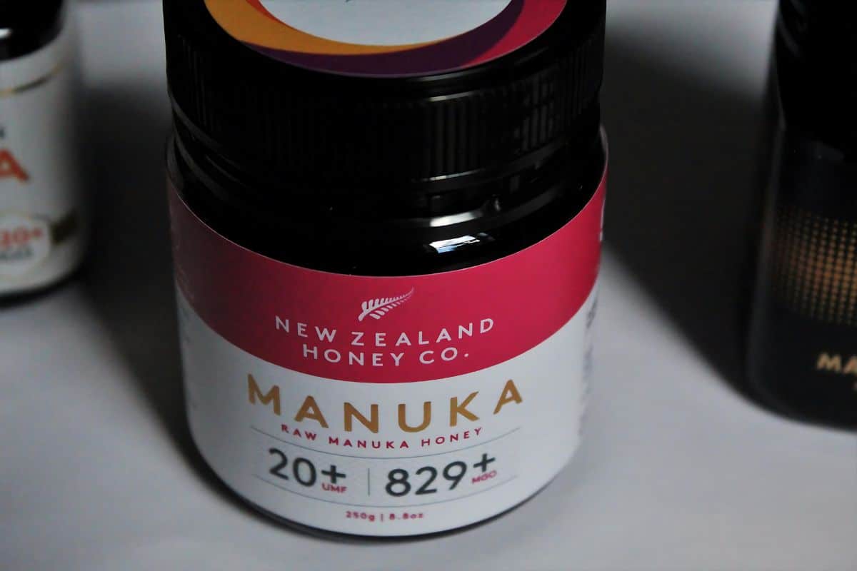 A jar of Manuka honey from New Zealand Honey Co.
