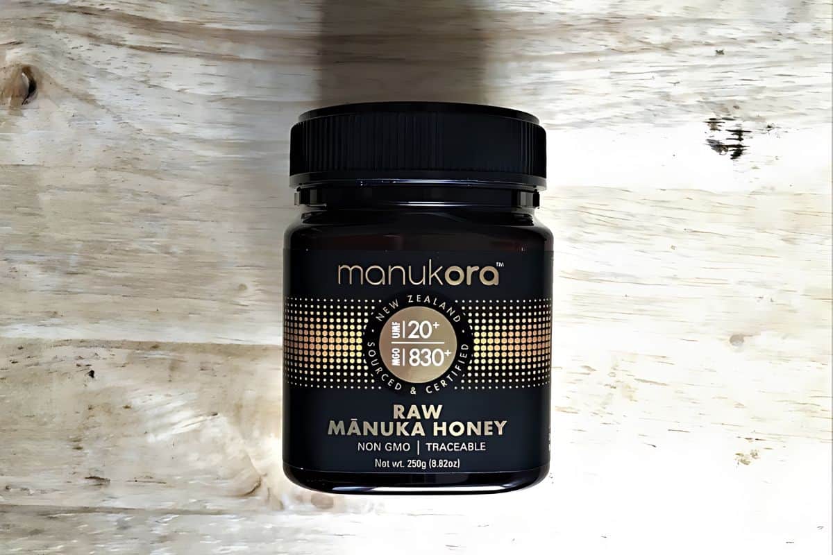 A jar of Manuka Honey from Manukora.