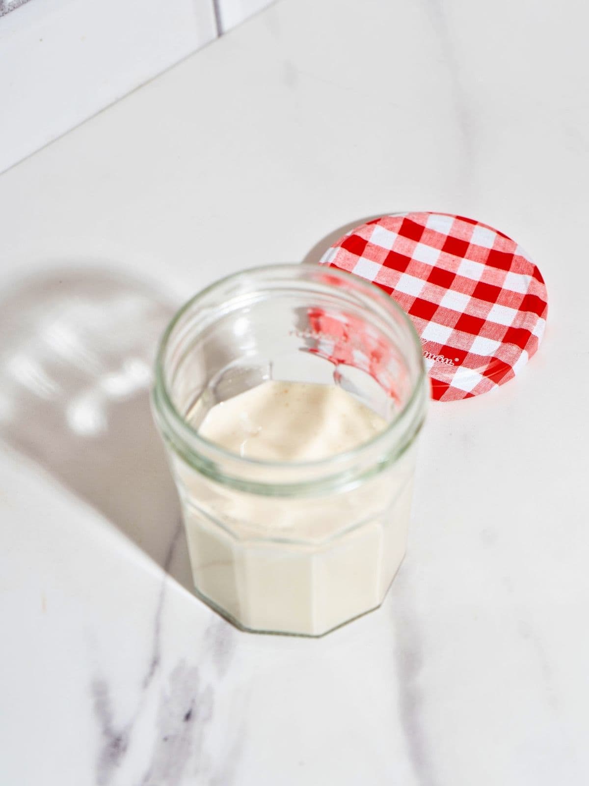 A jar of creamed whipped honey.